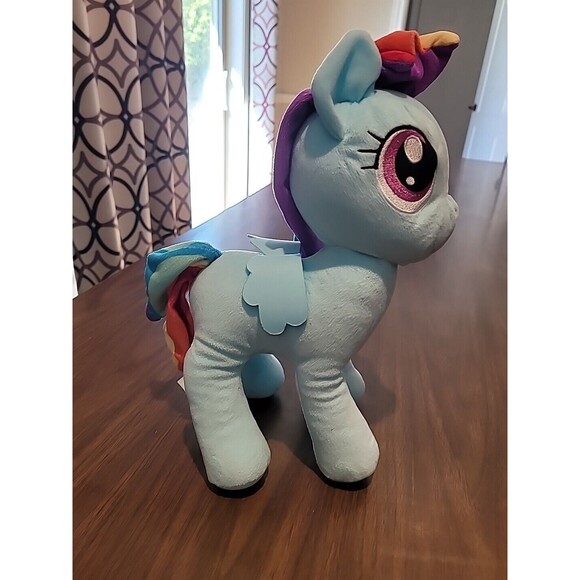 Hasbro My Little Pony Rainbow Dash Plush Stuffed Animal 13" Tall Toy Blue 2016 - Picture 6 of 14
